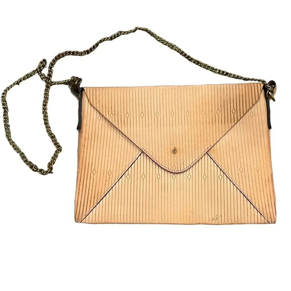 Lizzy Disney Camel Leather Envelope Clutch - Picture 2 of 10